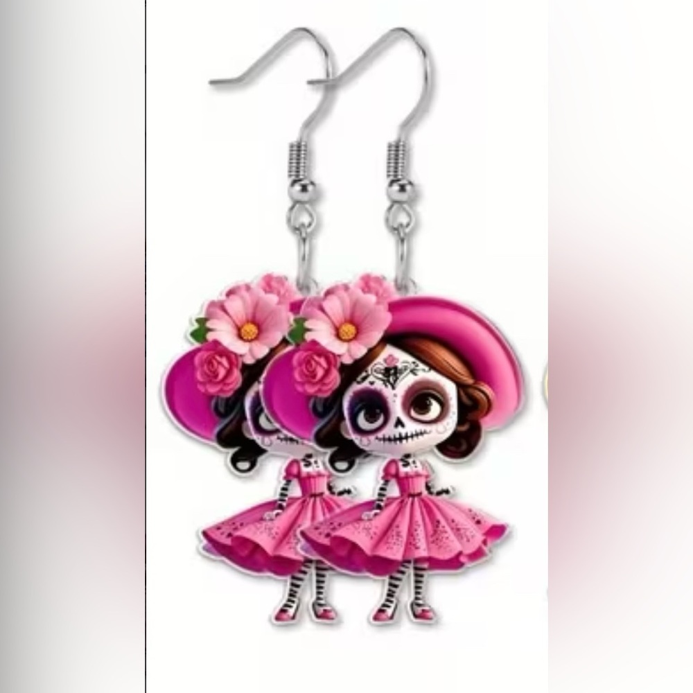 Dia de los Muertos Earrings Halloween Day of the Dead New